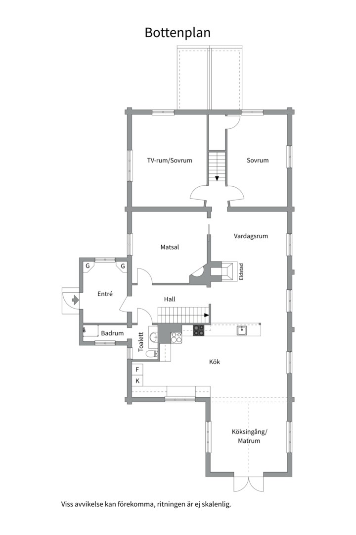 Planlösning från Rensättra allé 7A, Såld i Rensättra, Nacka