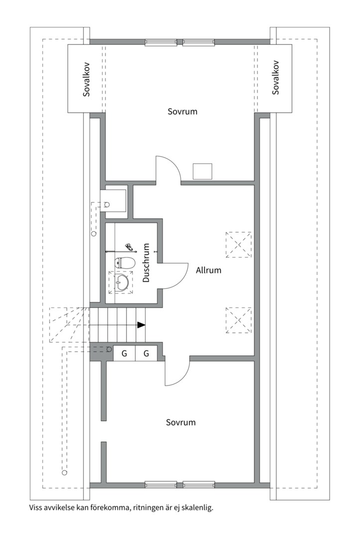 Planlösning från Vitkålsgatan 109, Såld i Årsta, Uppsala