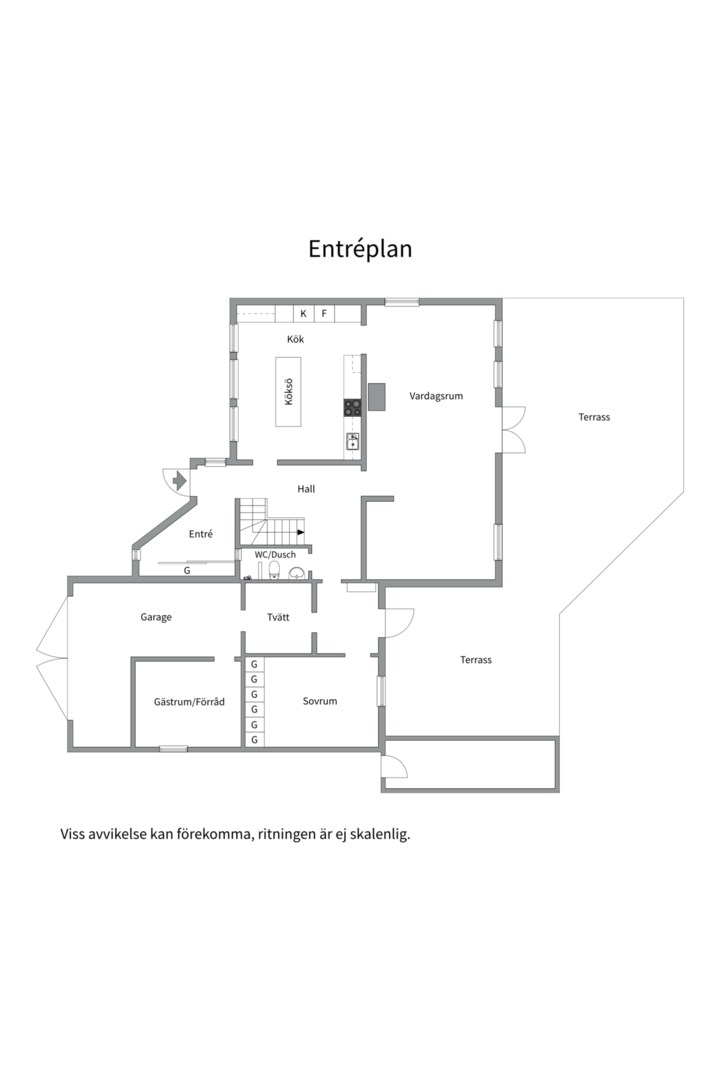 Planlösning från Illervägen 6, Såld i Saltsjö-Duvnäs, Nacka