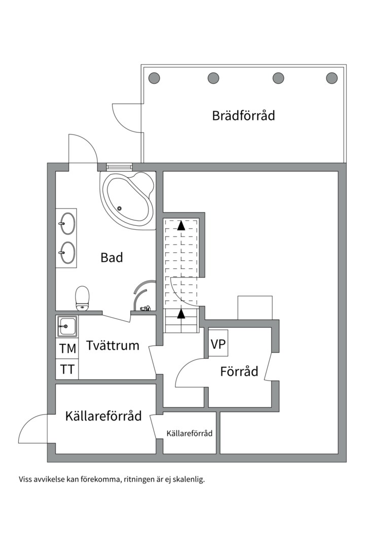 Planlösning från Kvarnbergsvägen 12, Kommande i Hasseludden, Nacka