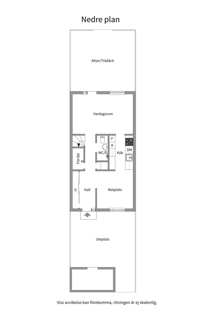 Planlösning från Notgatan 15, Såld i Fiskarhöjden - Saltsjöbaden, Nacka