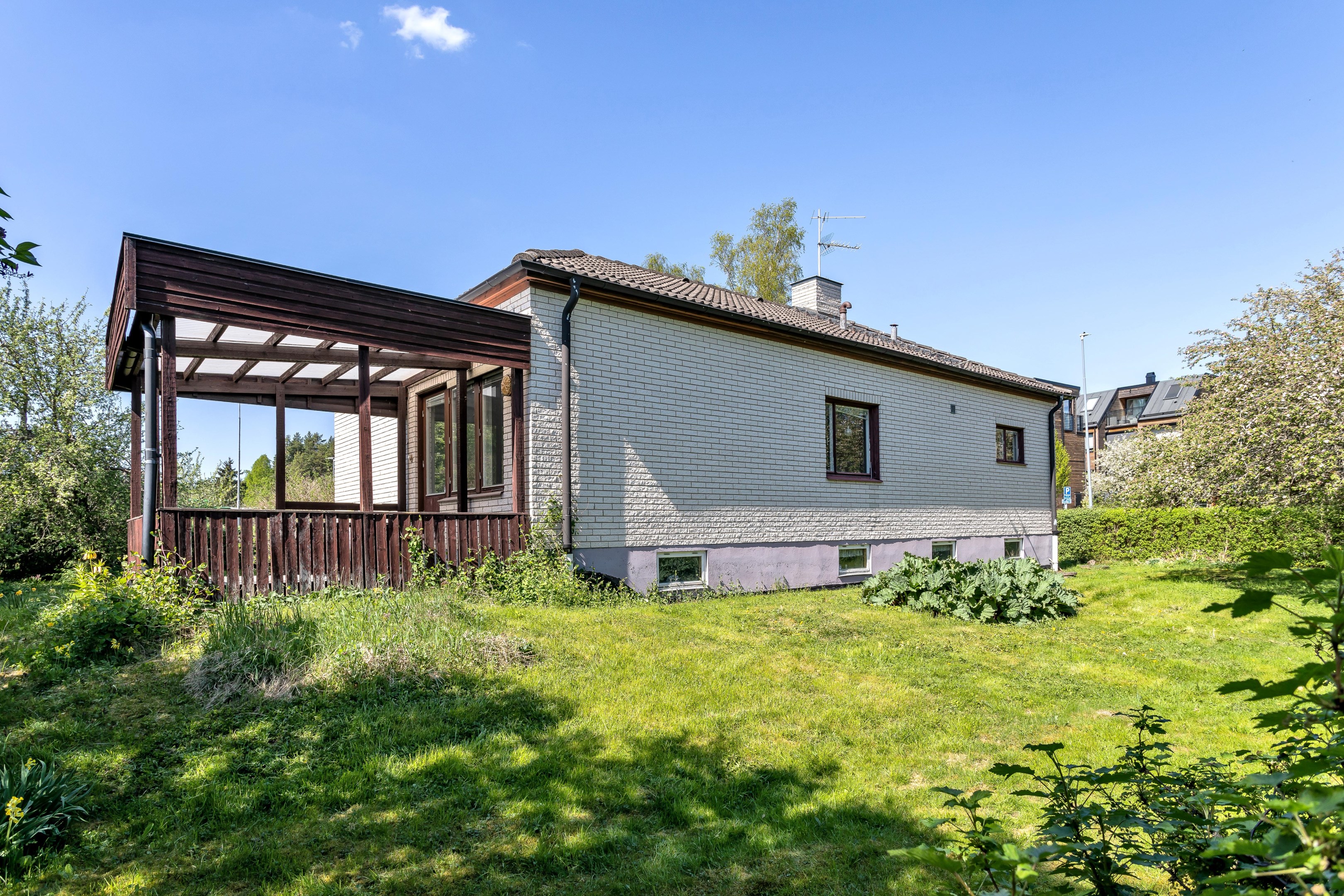 Bostadsbild från Nordhemsvägen 1, Kommande i Norra Gottsunda Villaområde, Uppsala