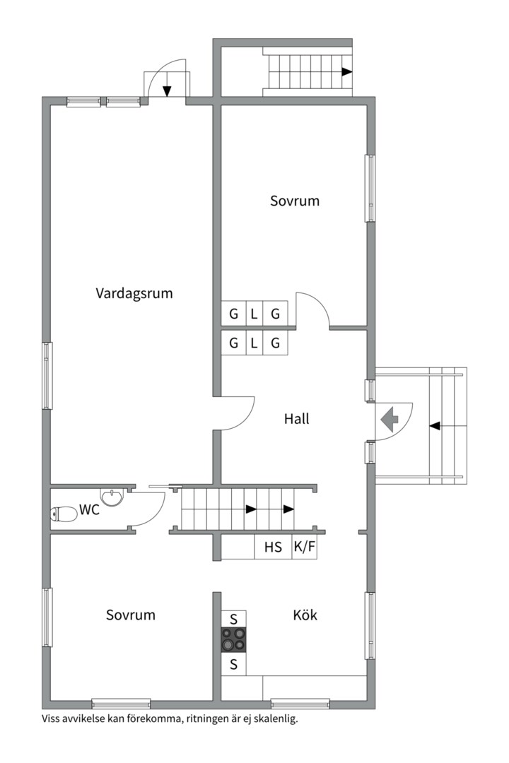 Planlösning från Nordhemsvägen 1, Till salu i Norra Gottsunda Villaområde, Uppsala