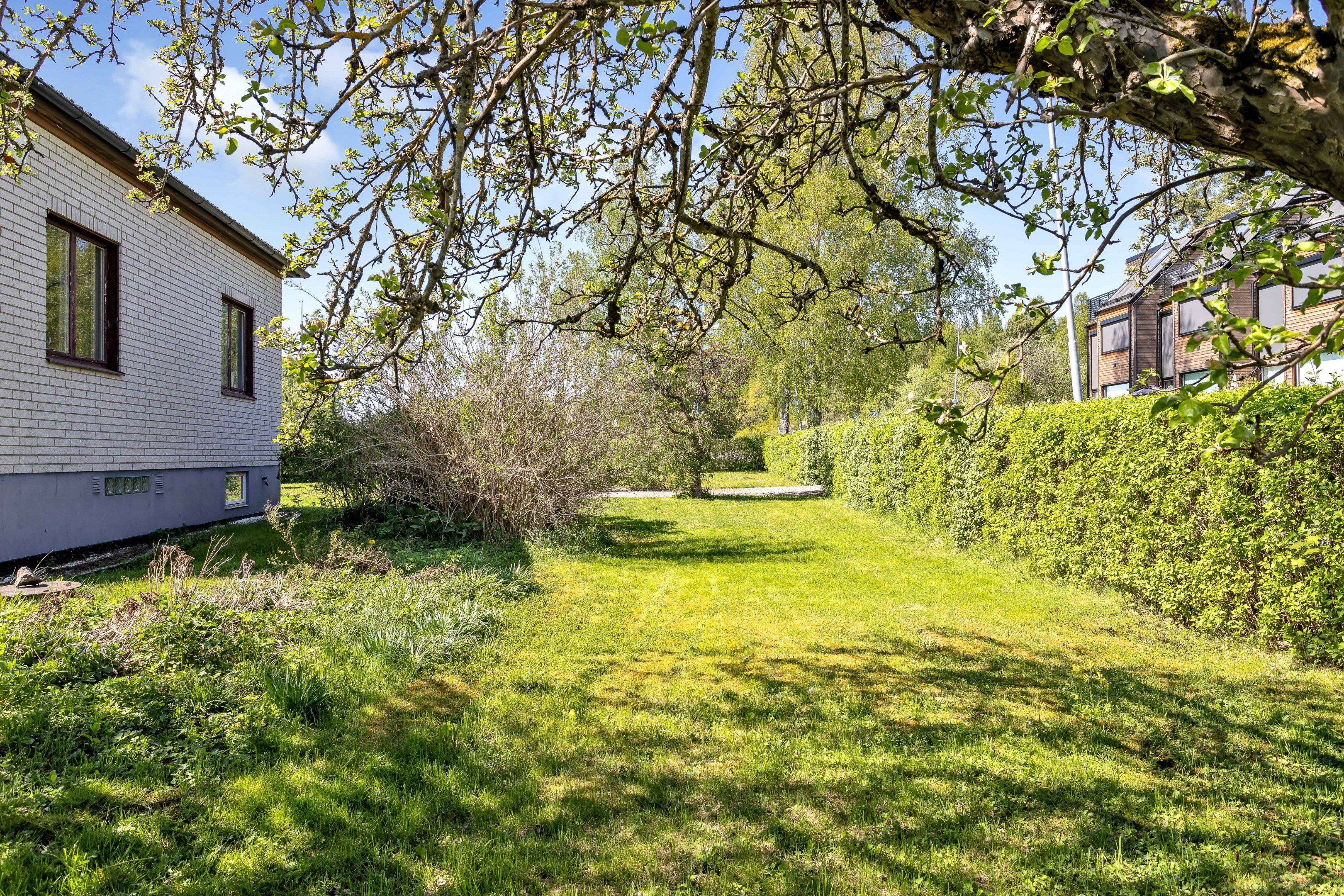 Bostadsbild från Nordhemsvägen 1, Kommande i Norra Gottsunda Villaområde, Uppsala