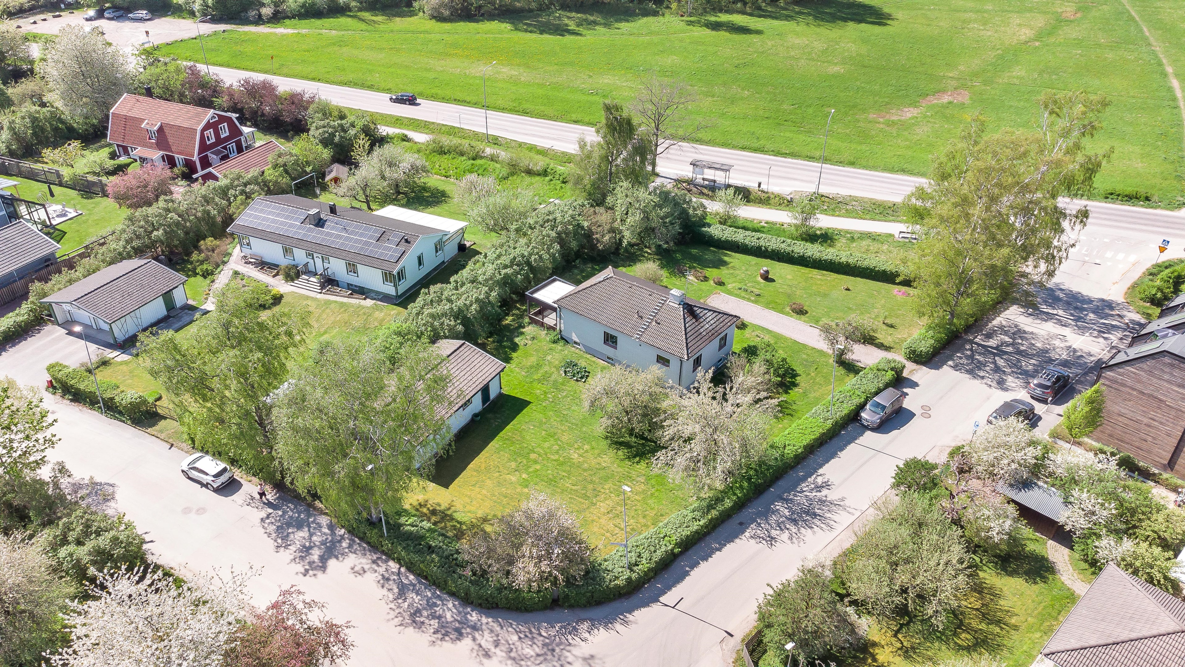 Bostadsbild från Nordhemsvägen 1, Kommande i Norra Gottsunda Villaområde, Uppsala