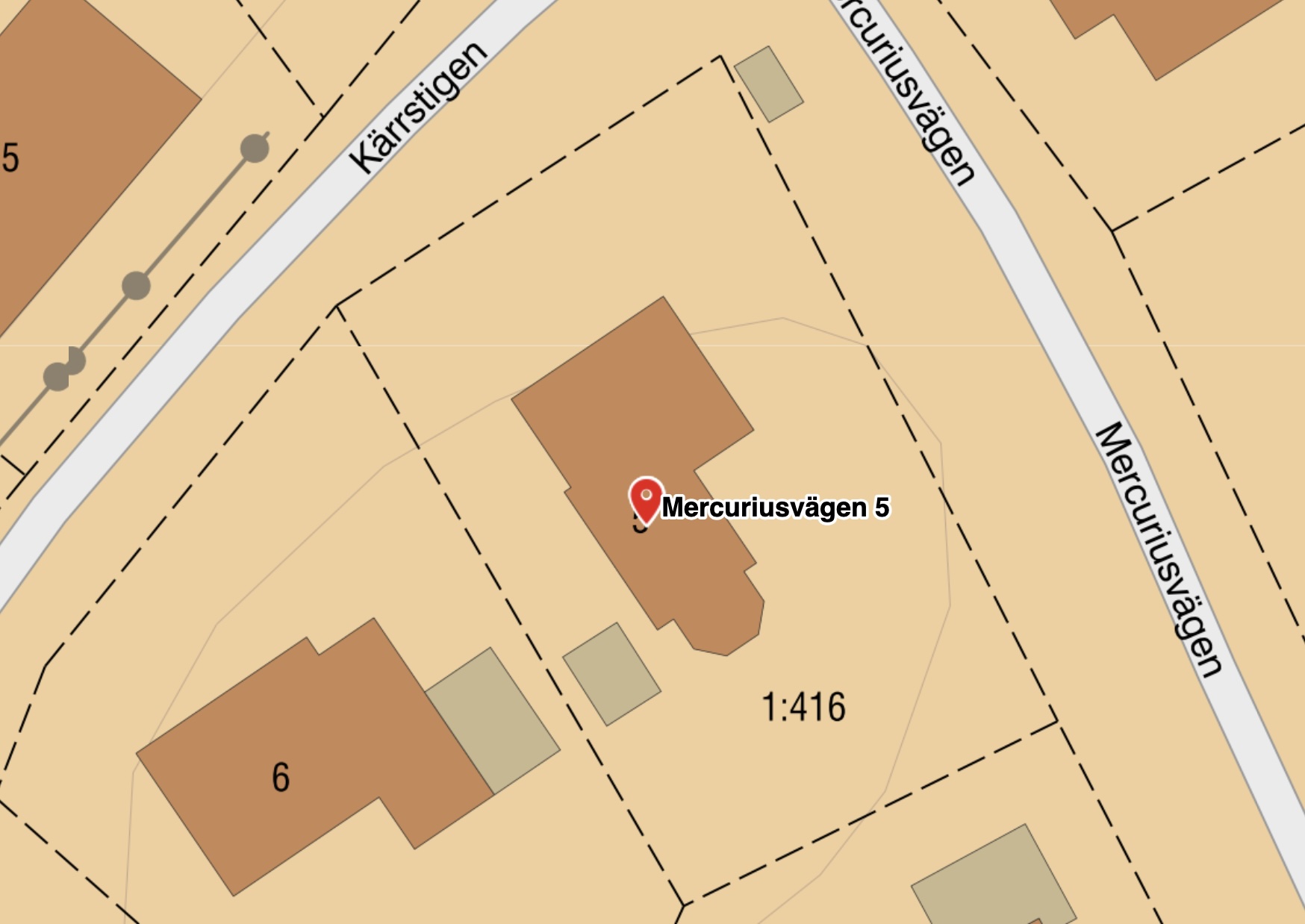 Bostadsbild från Mercuriusvägen 5, Såld i Björknäs, Nacka