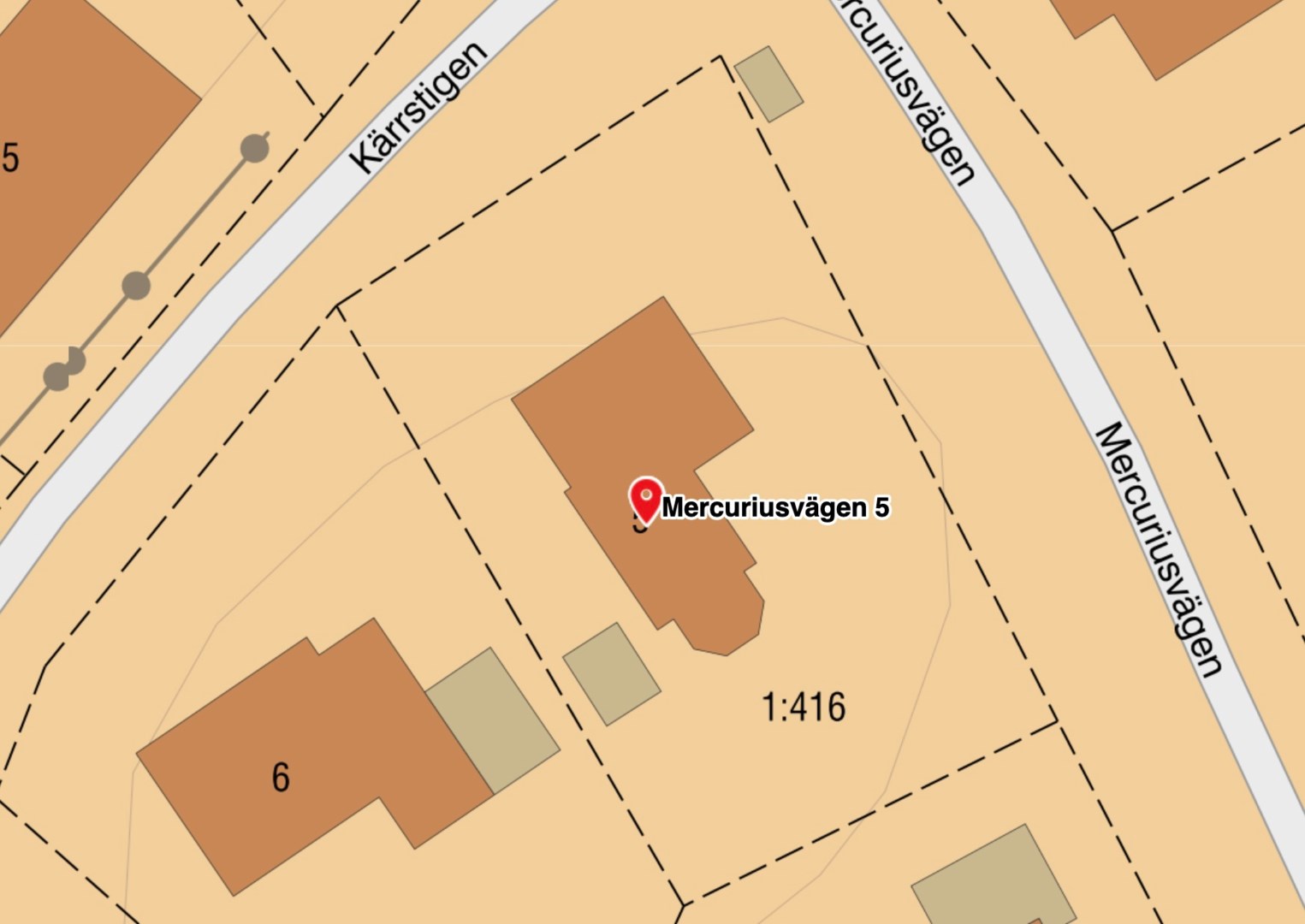 Bostadsbild från Mercuriusvägen 5, Såld i Björknäs, Nacka