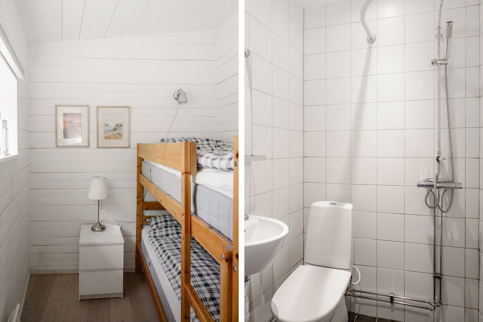 Sovrum och badrum i attefallshus