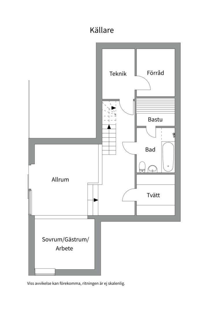 Planlösning från Storsvängen 21, Såld i Gustavsvik, Nacka
