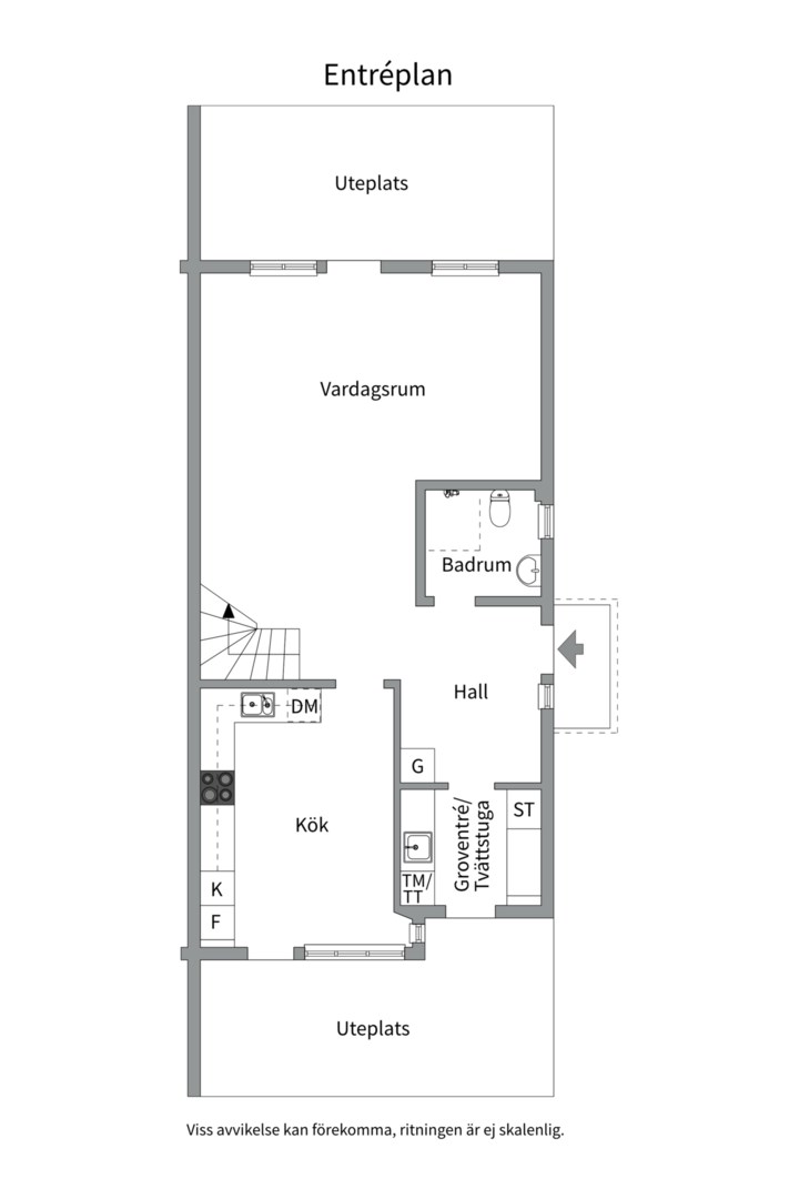 Planlösning från Stenhagsvägen 106, Såld i Stenhagen, Uppsala