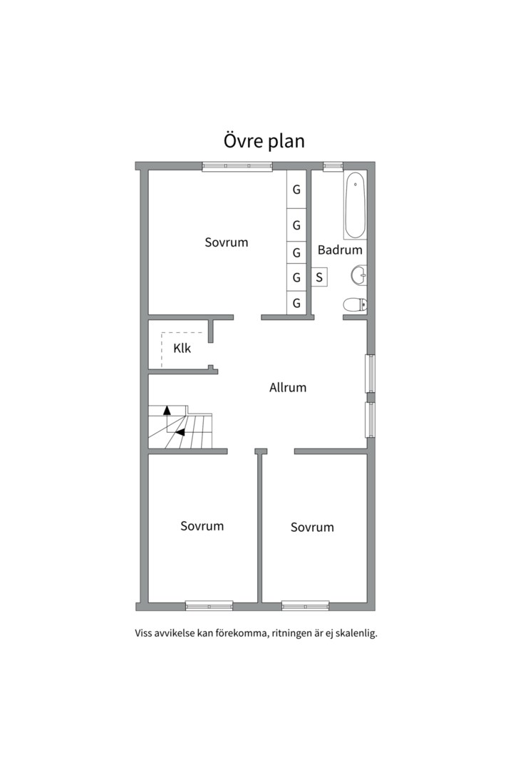 Planlösning från Stenhagsvägen 106, Såld i Stenhagen, Uppsala