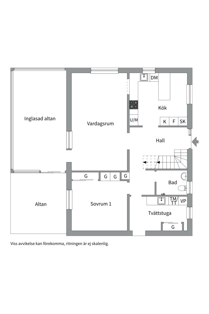Planlösning från Heimers väg 7, Såld i Irsta, Västerås
