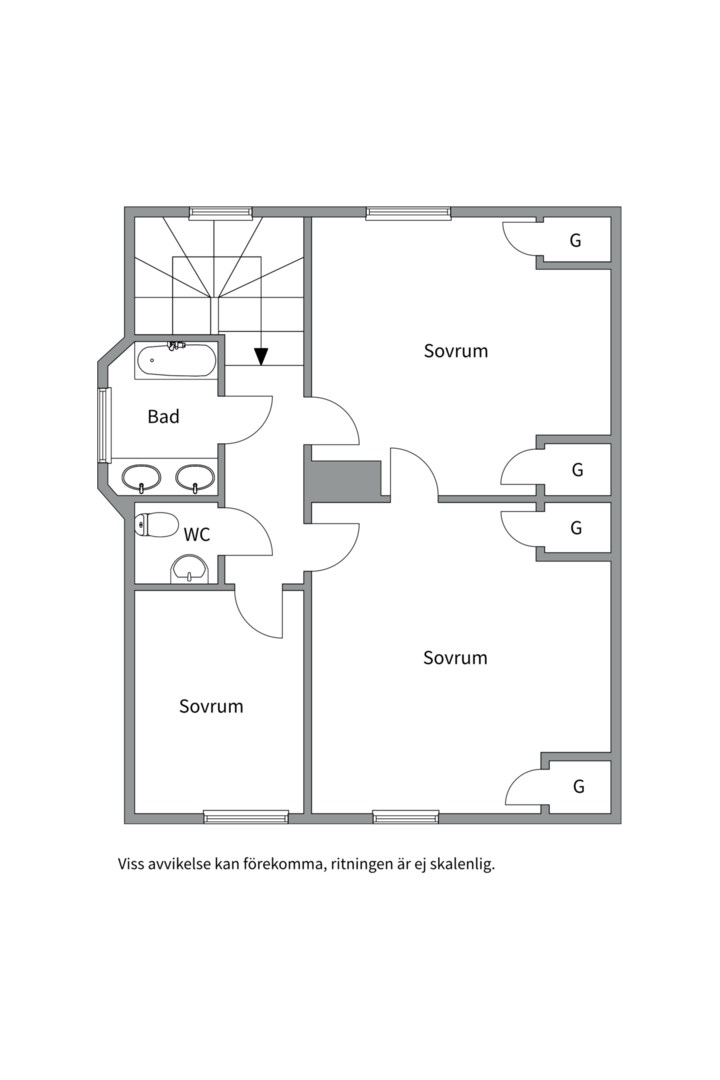 Planlösning från Backstuguvägen 10, Såld i Saltsjö-Duvnäs, Nacka