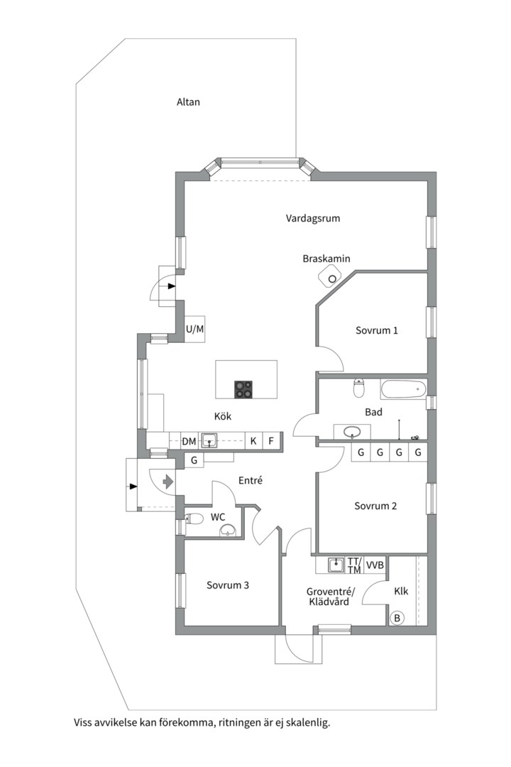 Planlösning från Skärfältens 8, Såld i Skärfälten, Uppsala