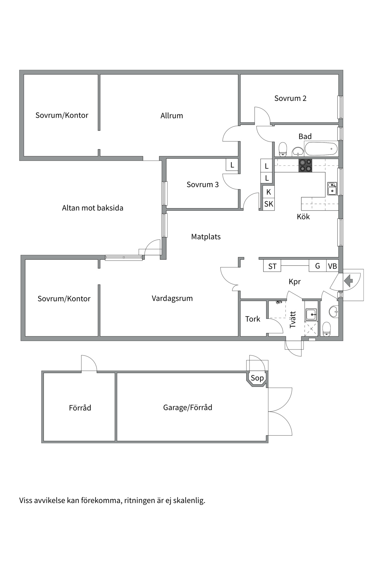 Bostadsbild från Valövägen 21, Såld i Krokhöjden, Nacka