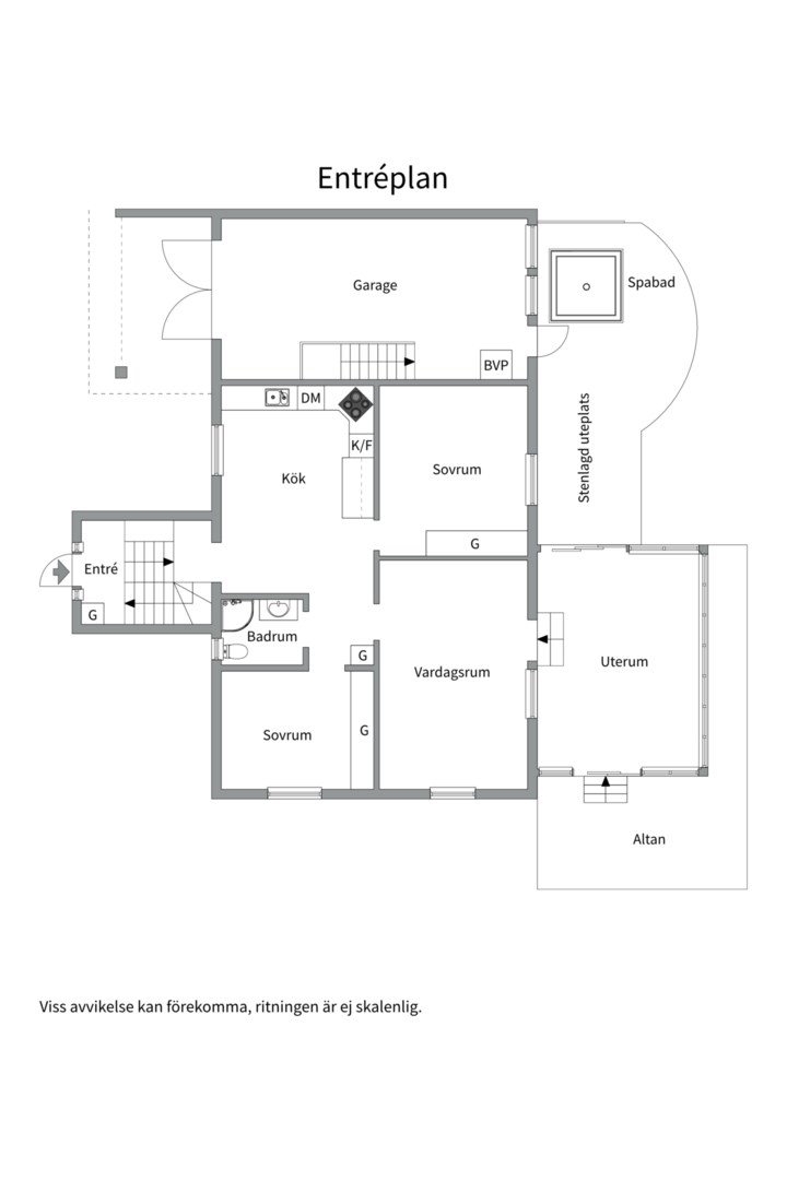 Planlösning från Bertilsvägen 12B, Såld i Berthåga, Uppsala
