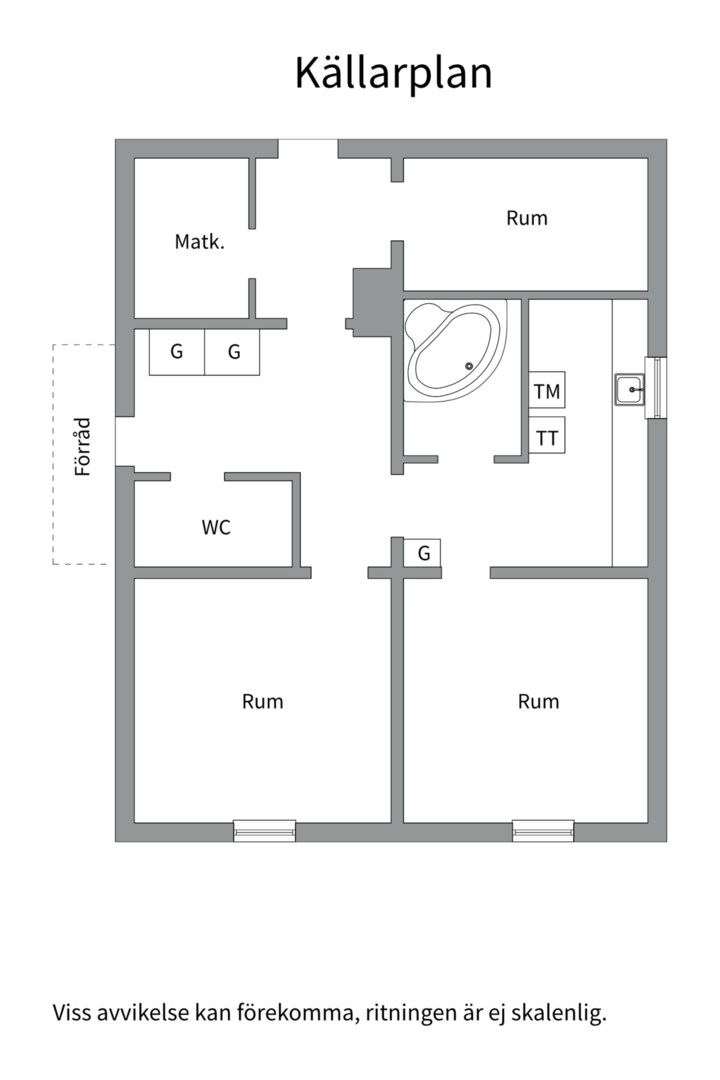 Planlösning från Bertilsvägen 12B, Såld i Berthåga, Uppsala