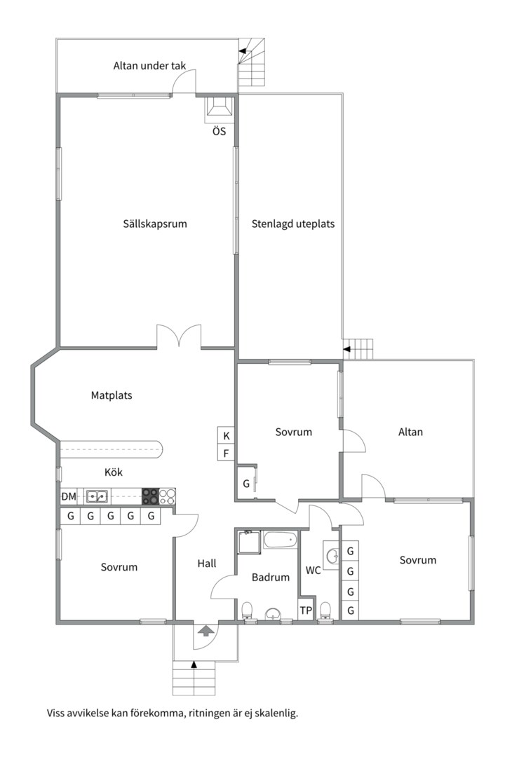 Planlösning från Torsby ringväg 2, Såld i Torsby, Värmdö