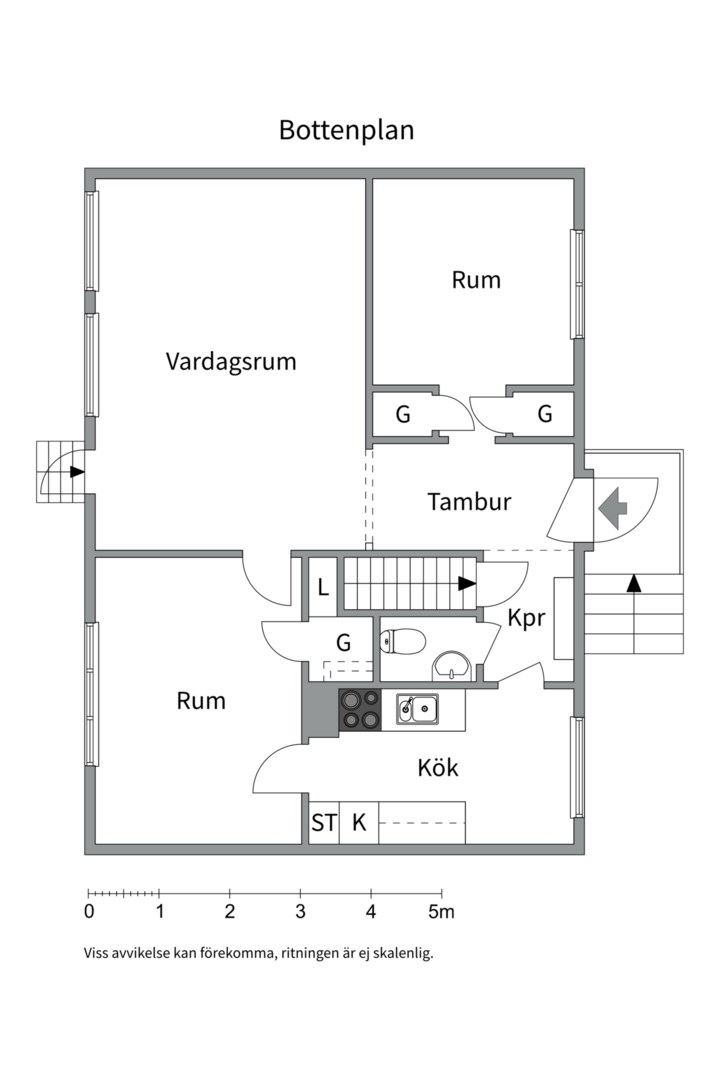 Planlösning från Läbygatan 8, Såld i Kungsgärdet, Uppsala