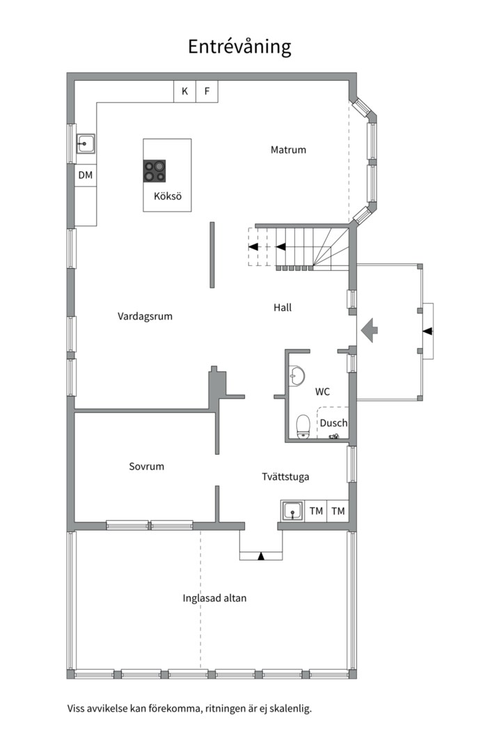 Planlösning från Brudslöjevägen 18, Såld i Gryta, Västerås