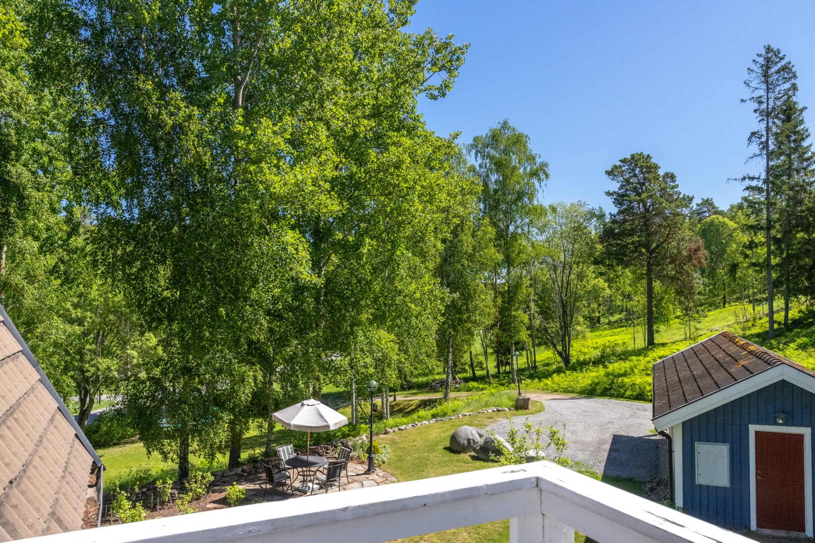 Utsikt mot sydost från balkongen