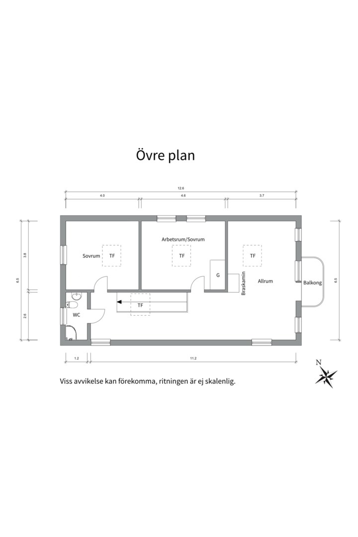 Planlösning från Vänge-Väsby Smedjetäppan 32, Såld i Vänge, Uppsala