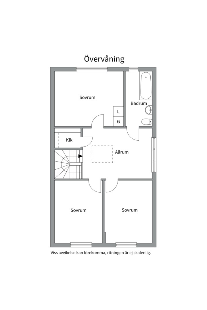 Planlösning från Markegångsvägen 16, Såld i Storvreta, Uppsala