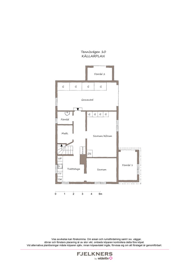 Planlösning från Tennisvägen 10, Kommande i Bromma - Nockebyhov, Stockholm
