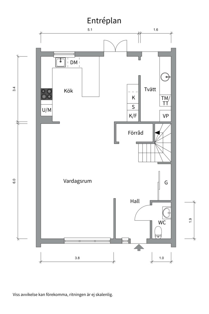 Planlösning från Flottiljgatan 18, Såld i Tunabackar, Uppsala