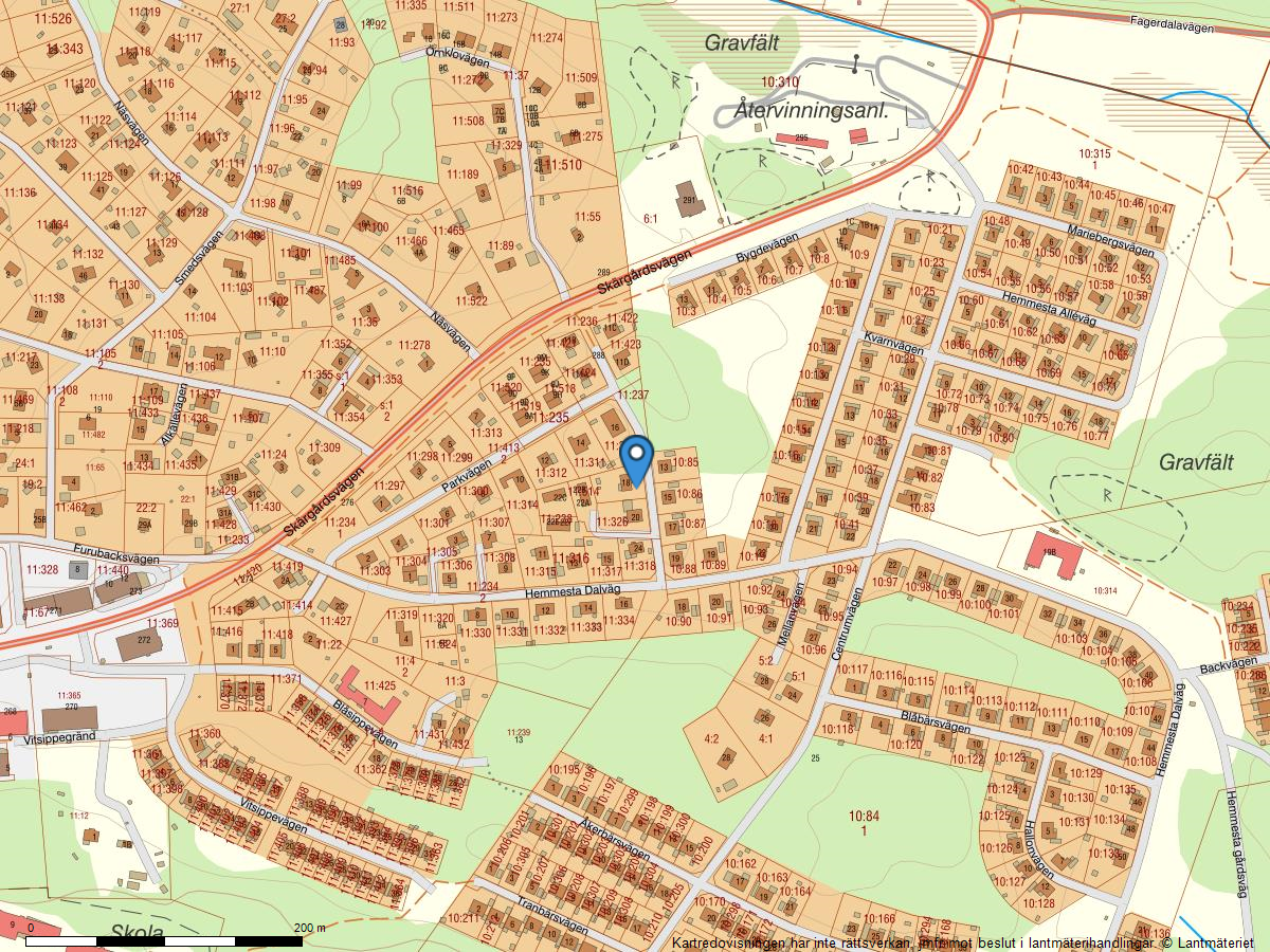 Bostadsbild från Parkvägen 18, Såld i Hemmesta, Värmdö
