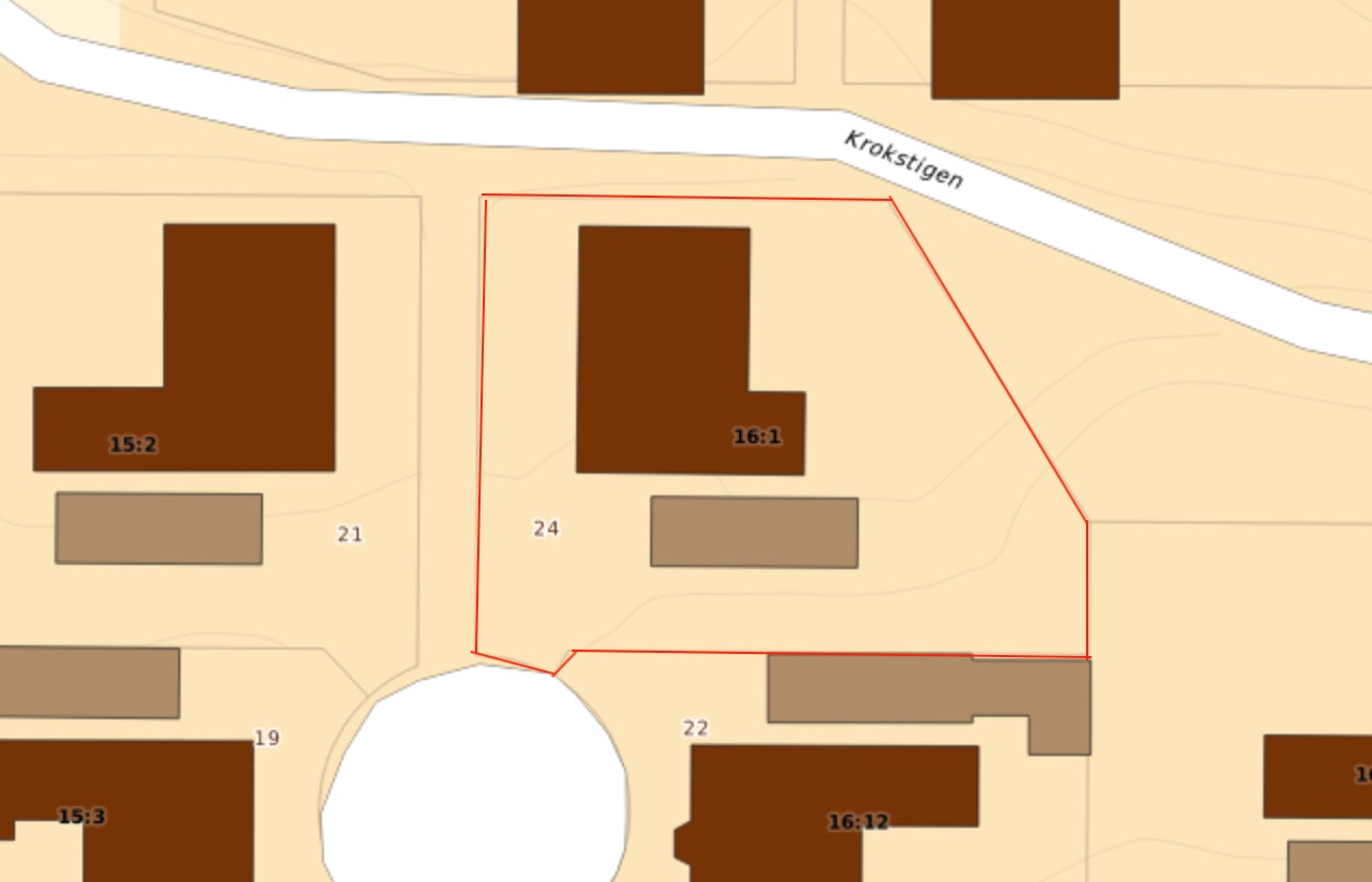 Bostadsbild från Kalvövägen 24, Såld i Krokhöjden, Nacka