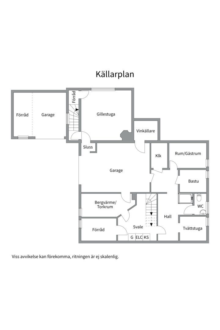 Planlösning från Backstuguvägen 8, Såld i Saltsjö-Duvnäs, Nacka