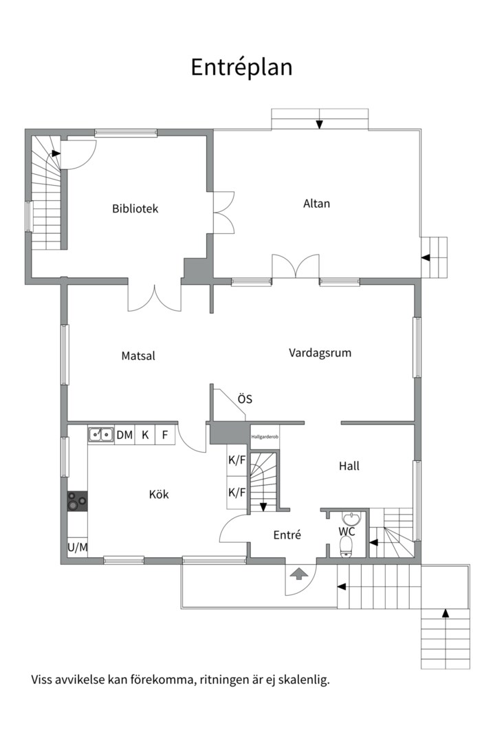 Planlösning från Backstuguvägen 8, Såld i Saltsjö-Duvnäs, Nacka