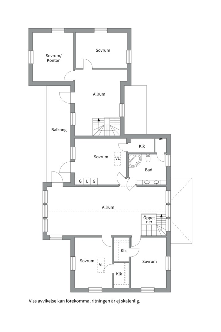 Planlösning från Askvägen 46, Snart till salu i Sunnersta, Uppsala
