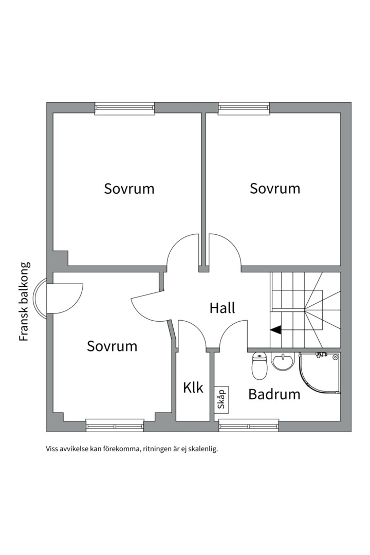 Planlösning från Kapellvägen 24, Såld i Östra Ekedal, Värmdö