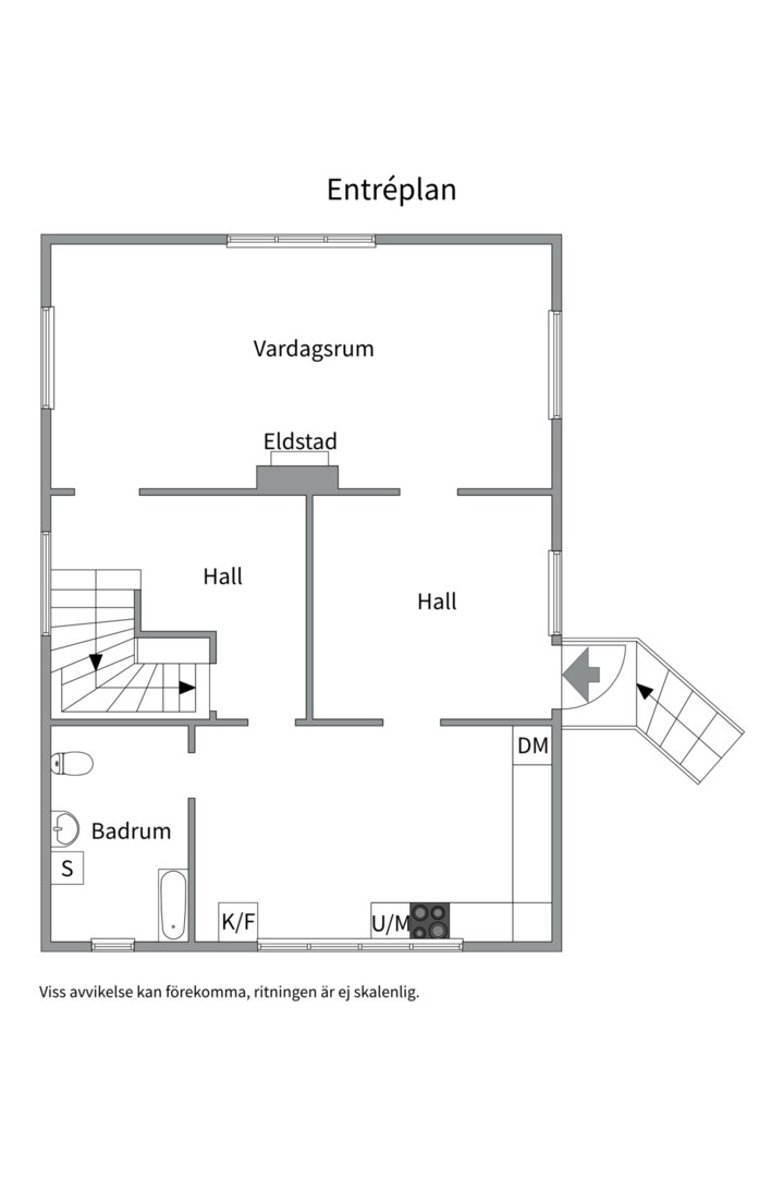 Planlösning från Barnhemsvägen 2, Till salu i Skuru, Nacka