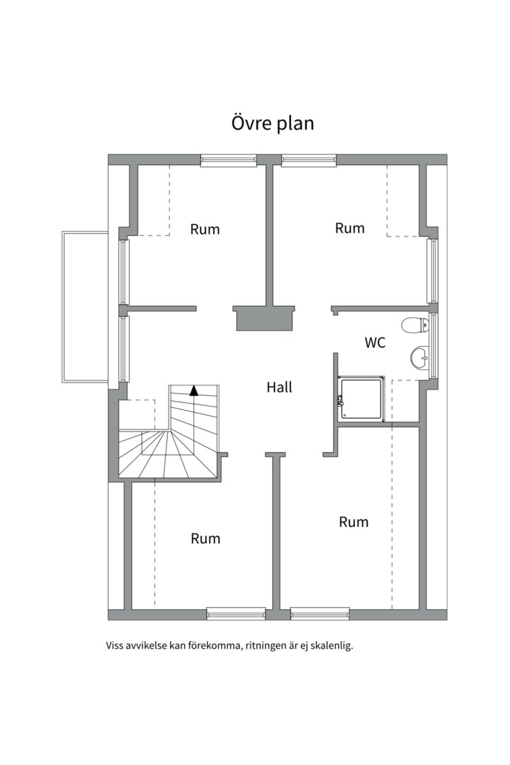 Planlösning från Barnhemsvägen 2, Till salu i Skuru, Nacka