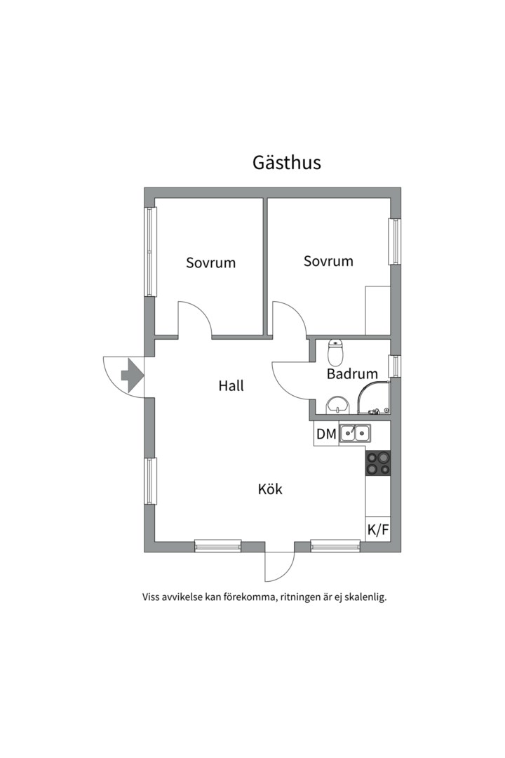 Planlösning från Barnhemsvägen 2, Till salu i Skuru, Nacka