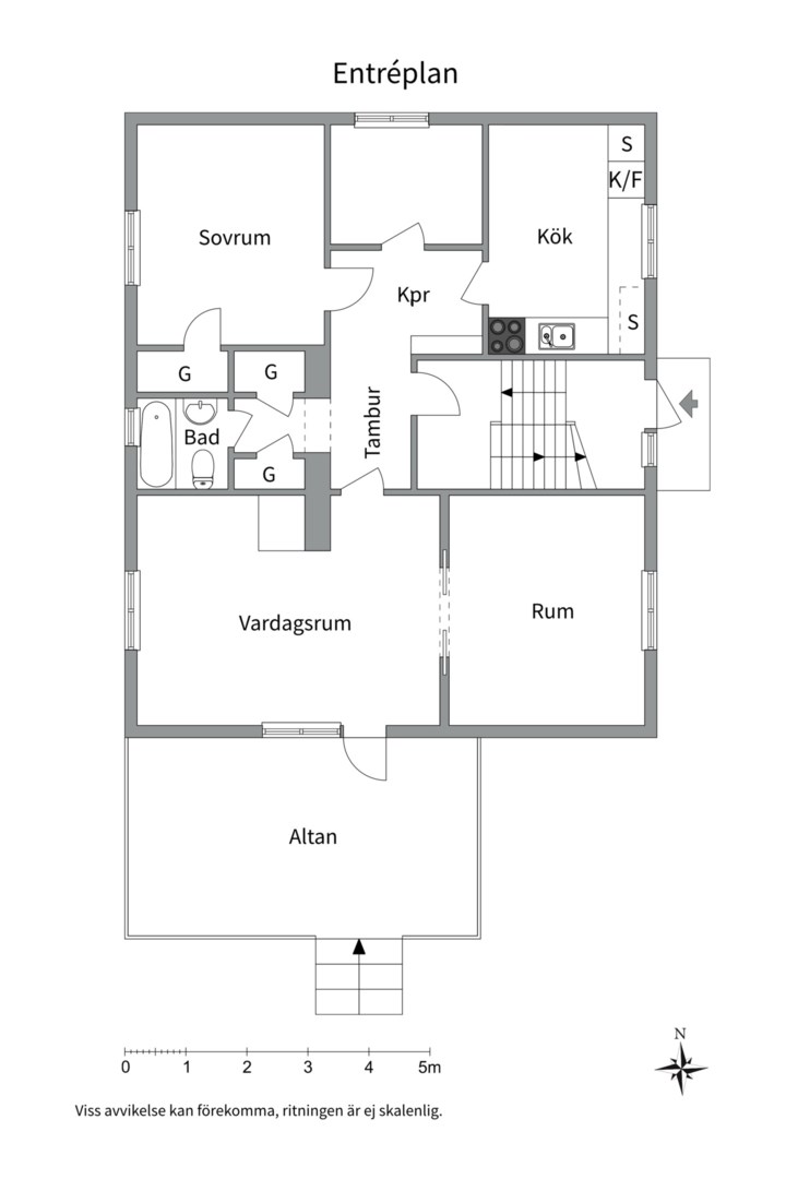 Planlösning från Hällbygatan 6, Såld i Luthagen, Uppsala