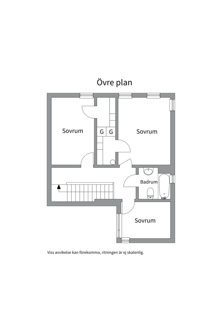 Planlösning från Stormansgränd 9, Såld i Gällstaö, Ekerö