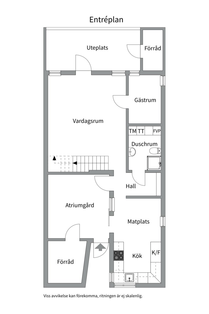 Planlösning från Stormansgränd 9, Såld i Gällstaö, Ekerö