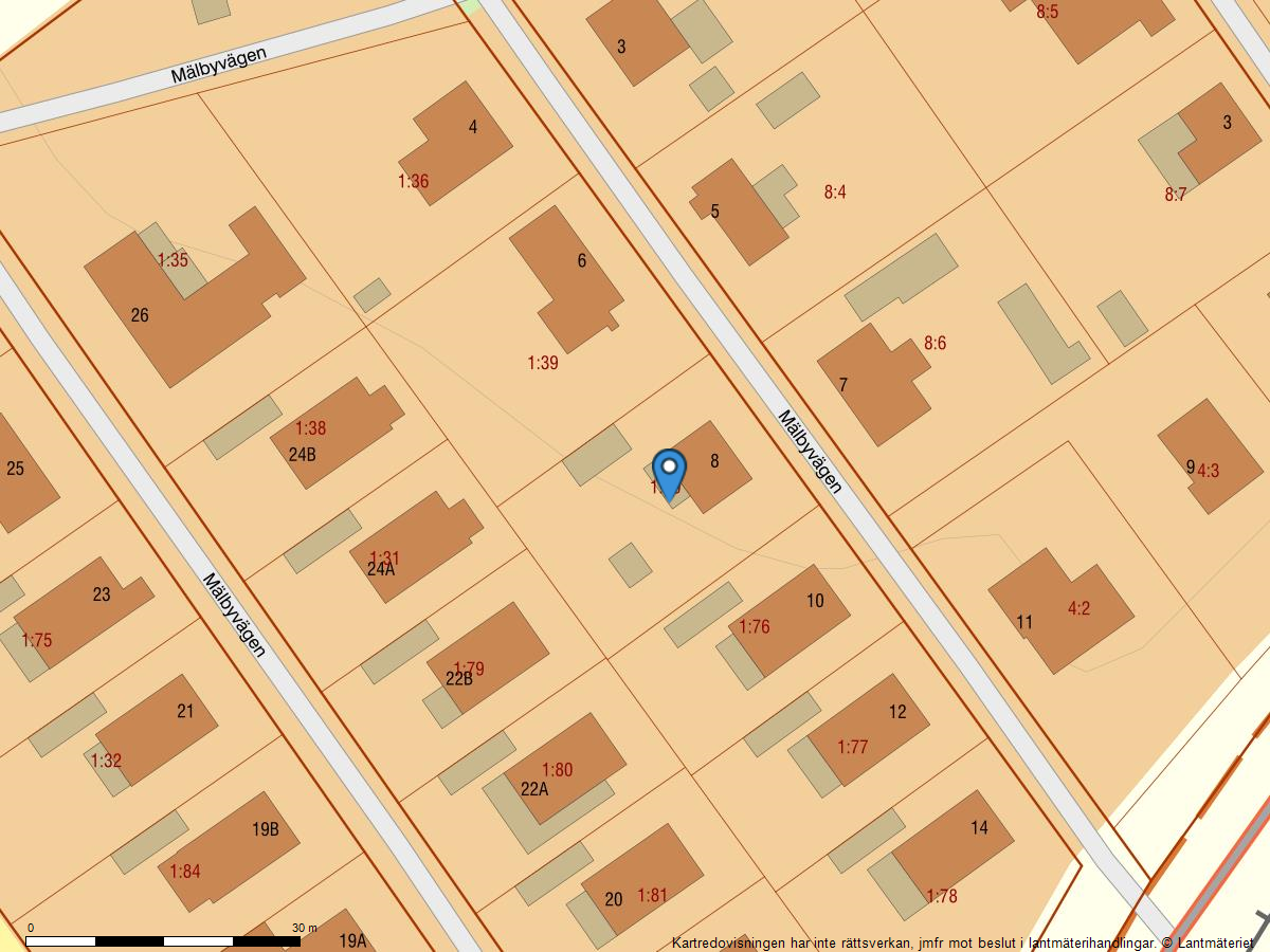 Bostadsbild från Mälbyvägen 8, Såld i Tillberga, Västerås