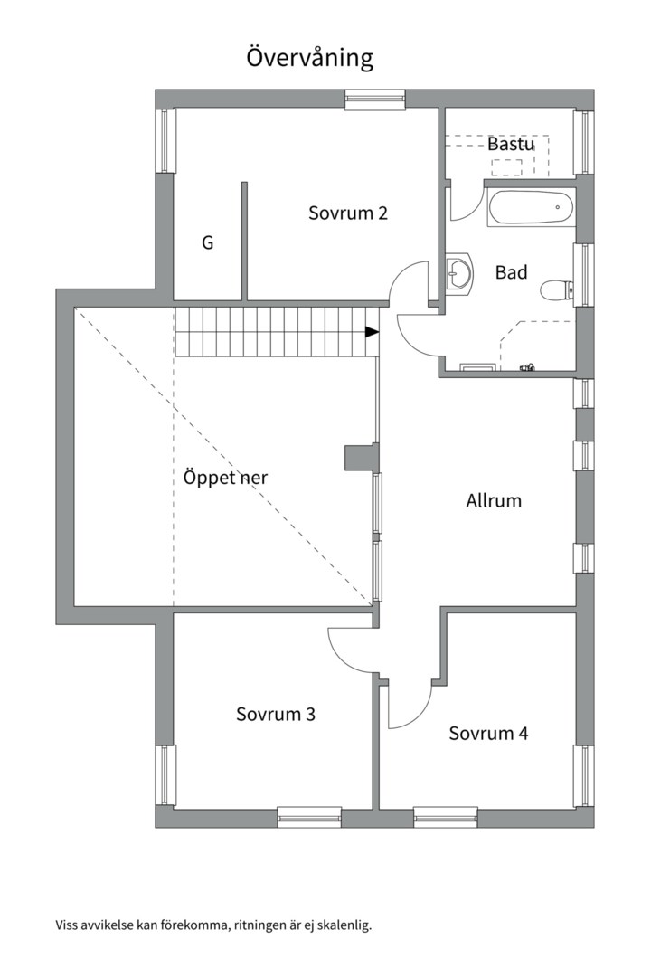 Planlösning från Granelidsvägen 55, Såld i Södra Gottsunda, Uppsala