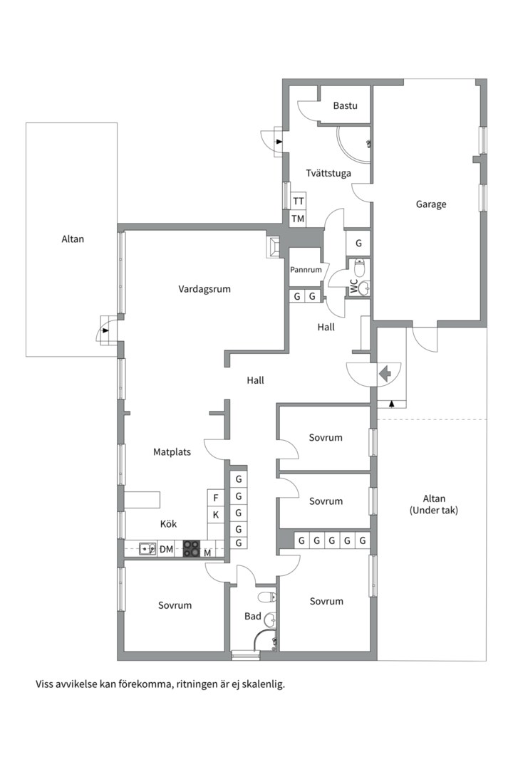 Planlösning från Fasma 19, Såld i Björklinge, Uppsala