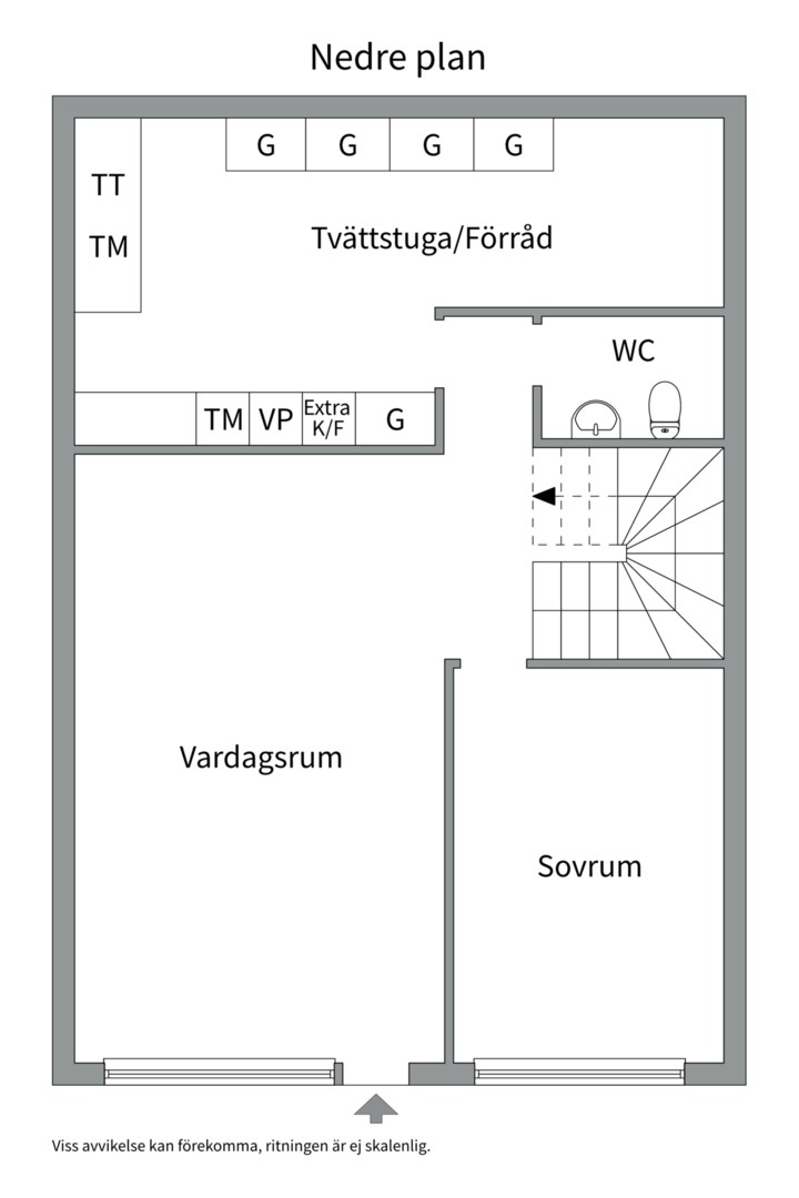 Planlösning från Knut Stangenbergs väg 134, Såld i Duvnäs Utskog, Nacka