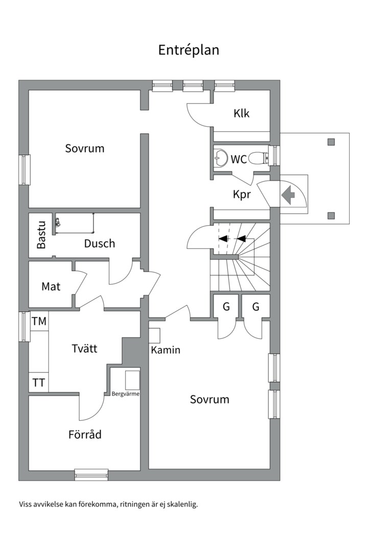 Planlösning från Drottninghamnsvägen 60, Såld i Skuru, Nacka