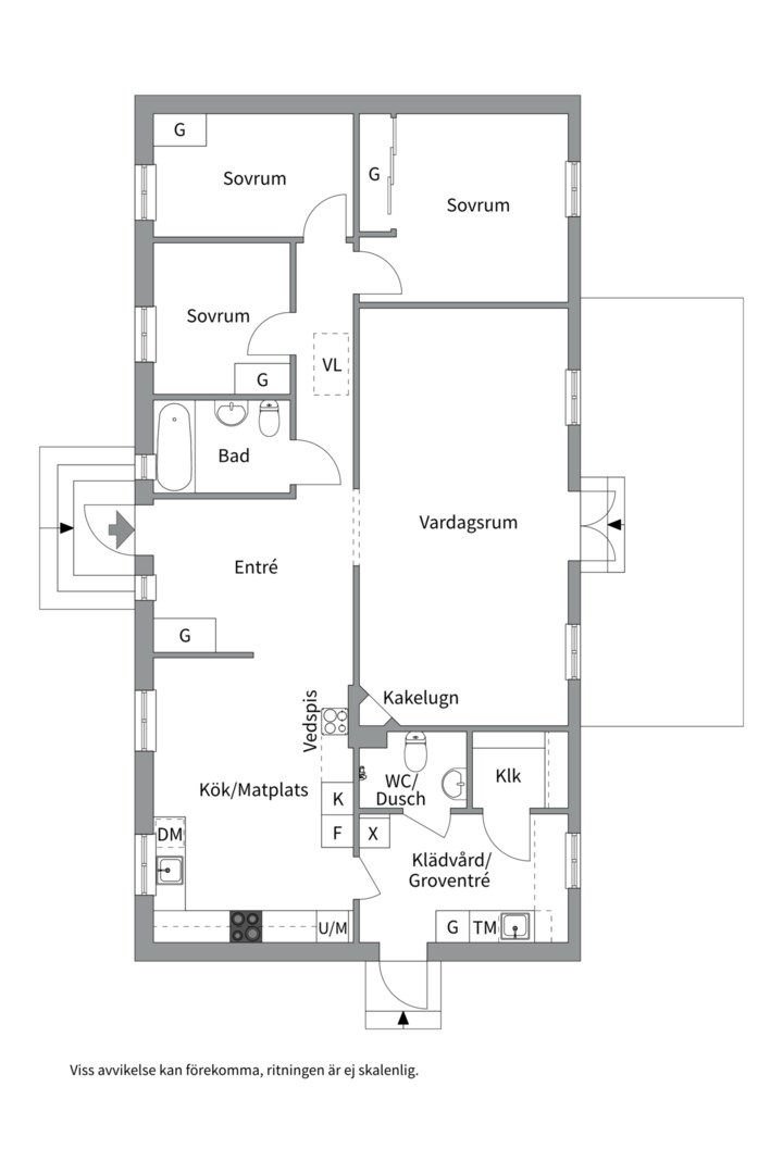 Planlösning från Lilla Sämtegen 52, Såld i Sämtegen/Fjällnora, Uppsala