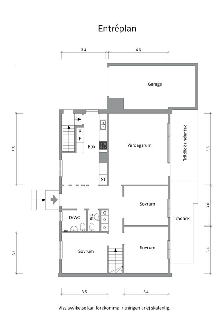 Planlösning från Eskadergatan 10, Såld i Bärby Hage, Uppsala