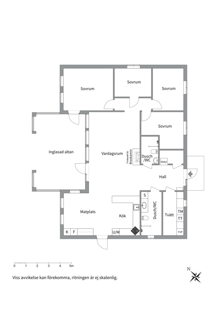 Planlösning från Stenskärsvägen 18 B, Såld i Stenskär, Östhammar