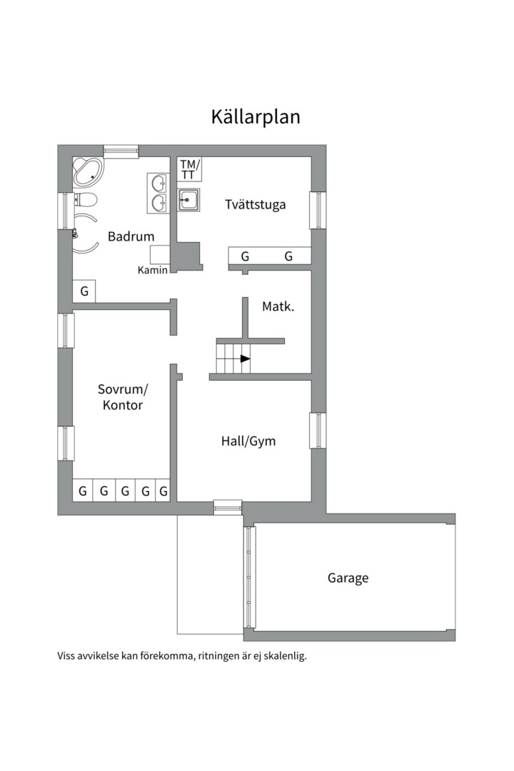 Planlösning från Karlsrogatan 40, Såld i Kungsgärdet / Kåbo, Uppsala